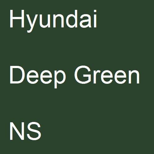 Hyundai, Deep Green, NS.